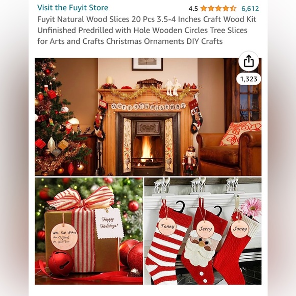 Natural Wood Slices for Crafting - Picture 5 of 6